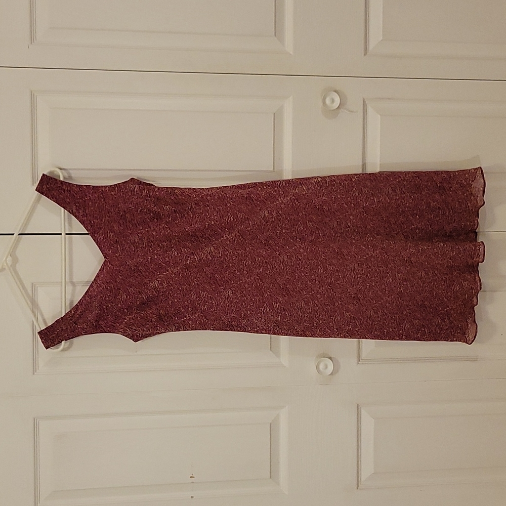 Ann Taylor sleeveless lined pink silk dress size 8